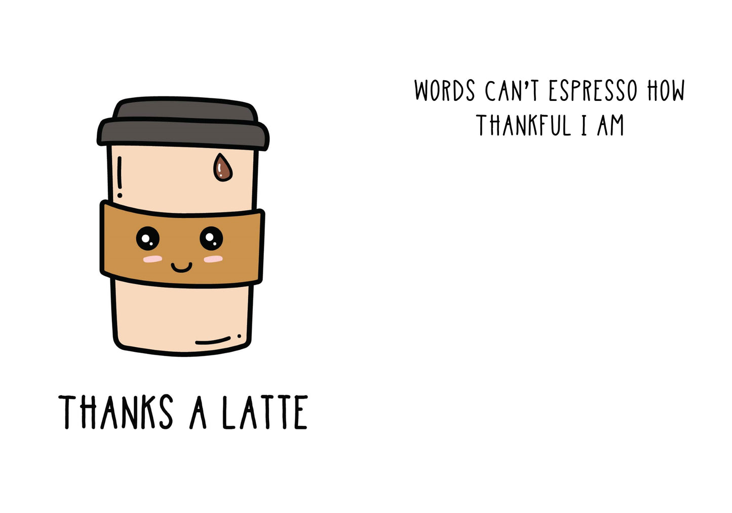 Thanks A Latte Card