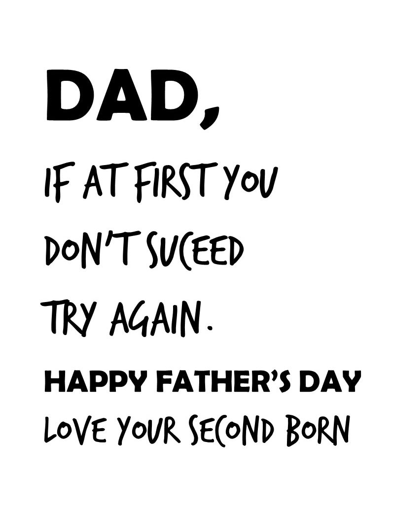 Happy Father’s Day from 2nd borns
