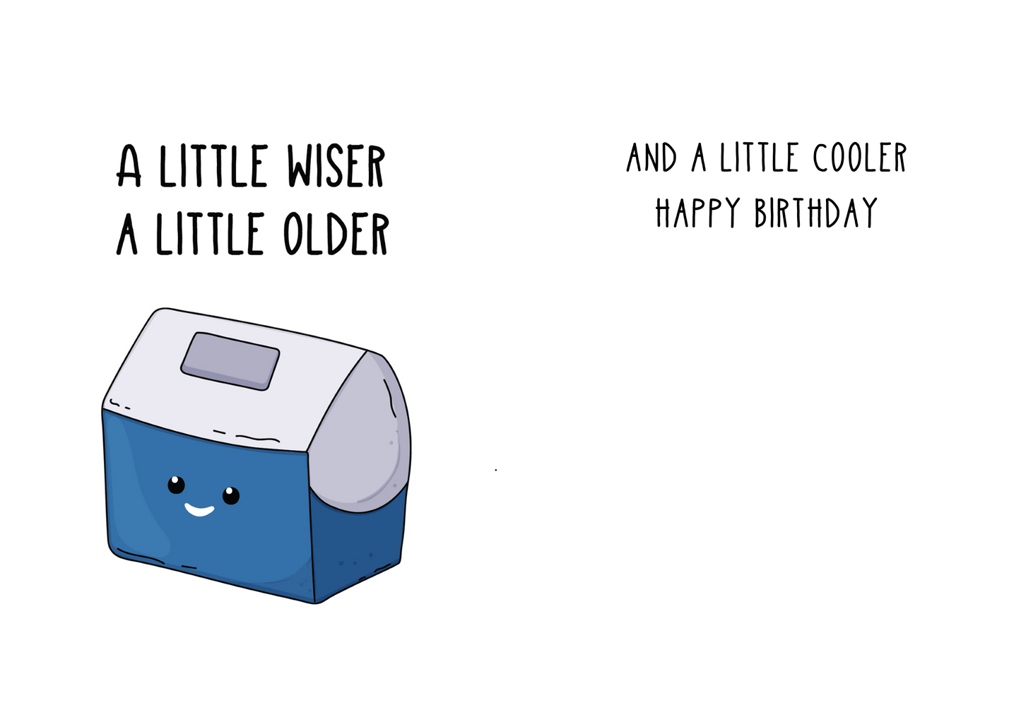 Litte Wiser Litte Older Litte Cooler Birthday Card