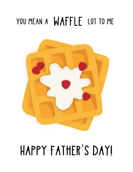 Father’s Day waffle card