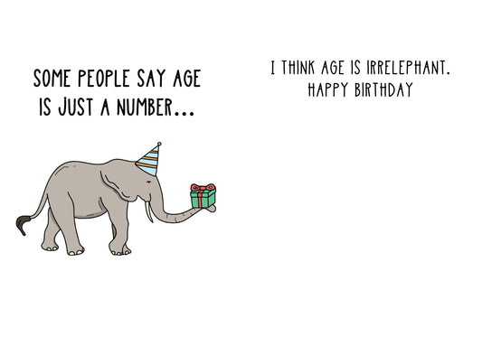 Elephant Birthday Card