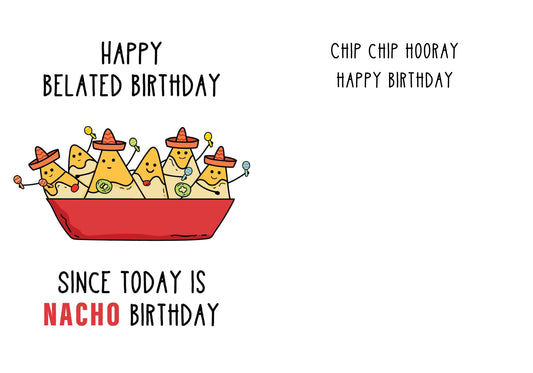 Belated birthday card